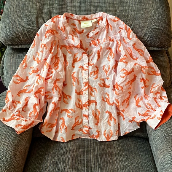 Anthropologie Tops - Maeve Anthropologie lobster shirt
